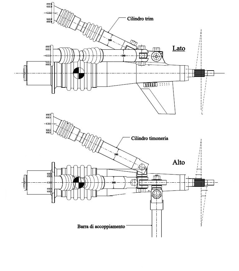 Surface Drive Top System TS 120, propulsion with surface propeller